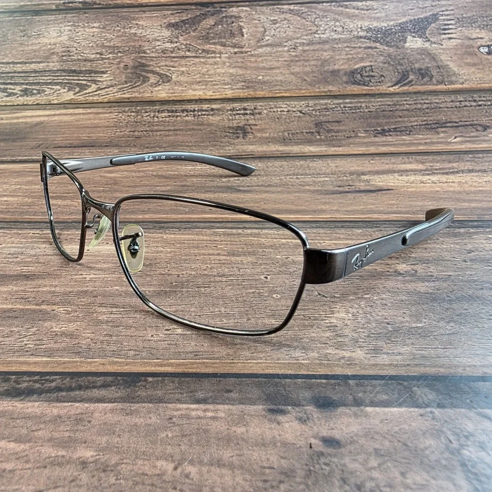 Ray-Ban Eyeglasses Frames RB3413 014/51 Mens 59mm Metal Rectangular Optical Glas